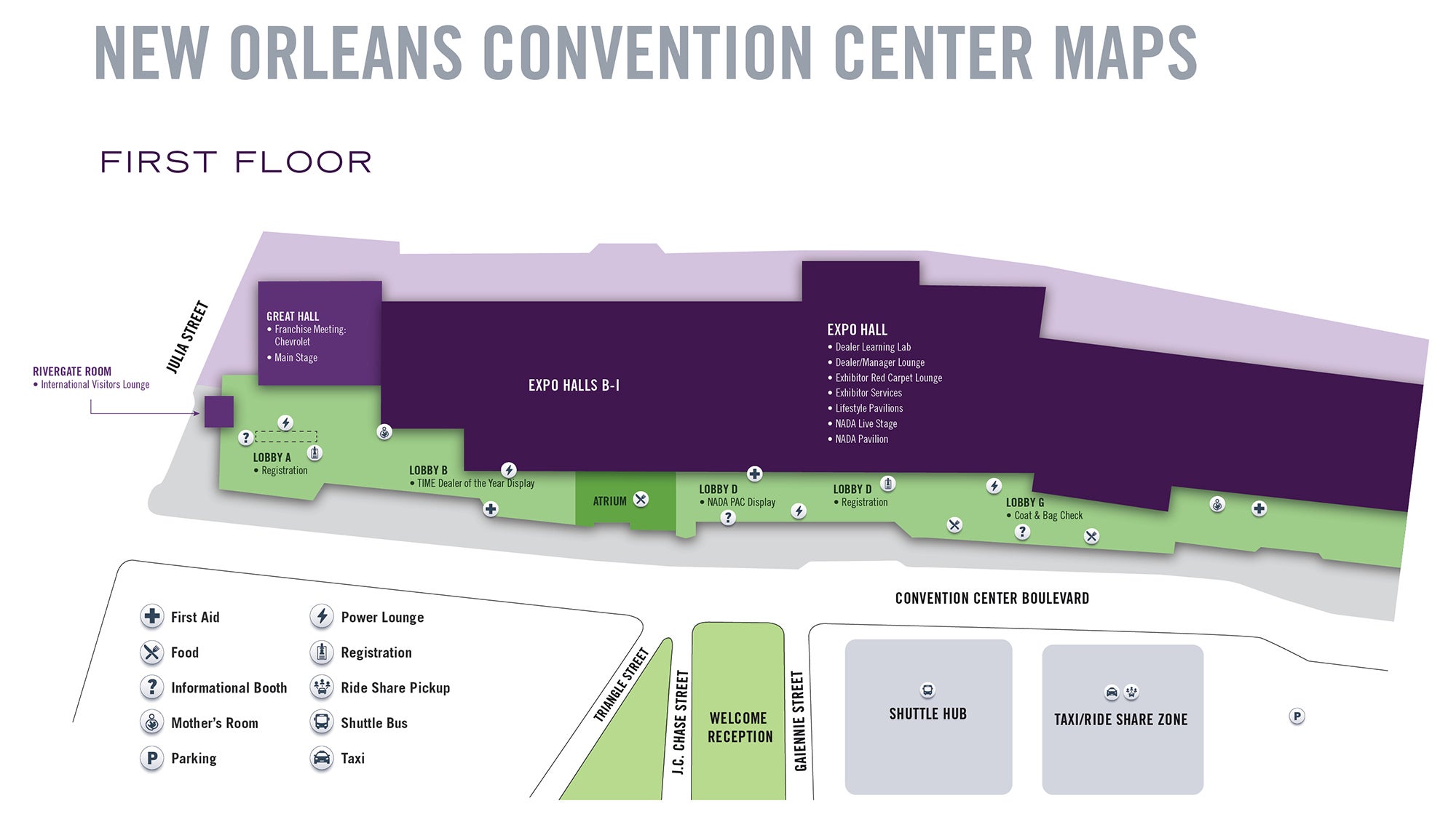 Convention Center Maps Attendee NADA